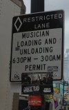 These are permanent signs all the way down sixth. Awesome.