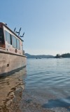 Hanalee playing to the footer ferry